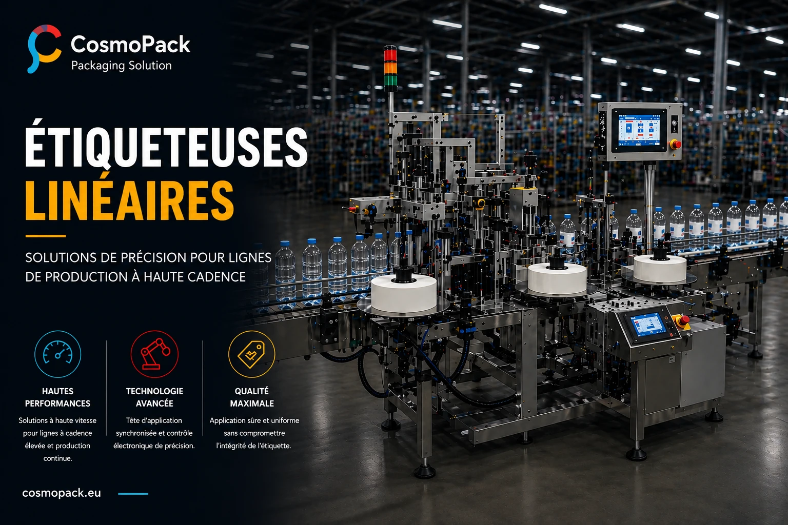 Étiqueteuses linéaires industrielles