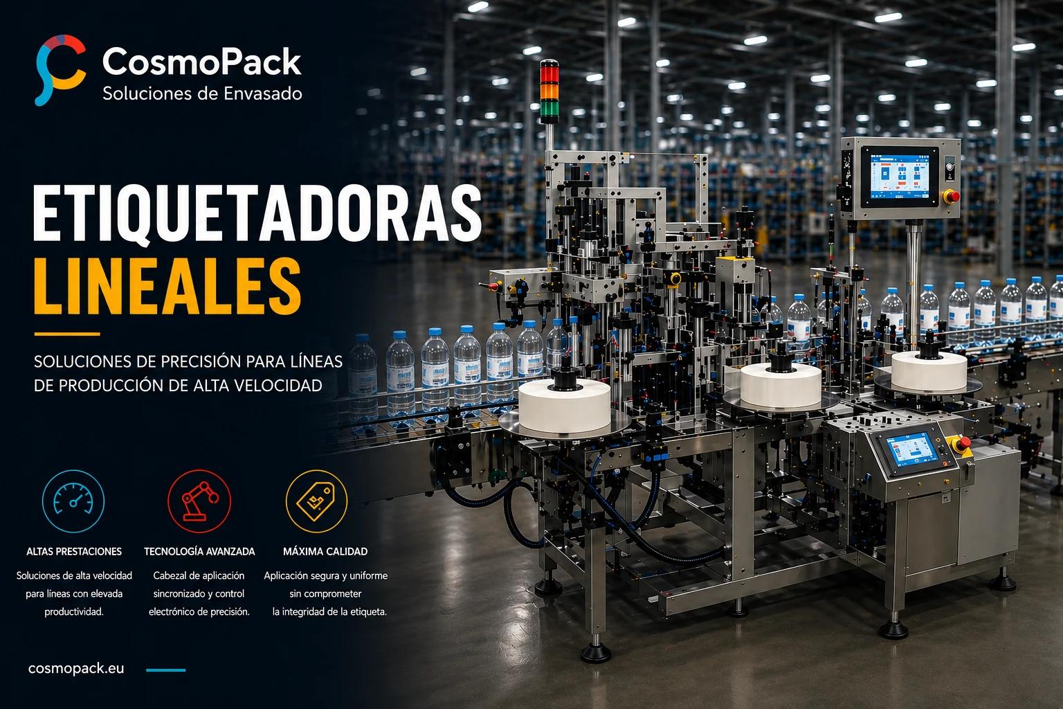 Etiquetadoras lineales industriales