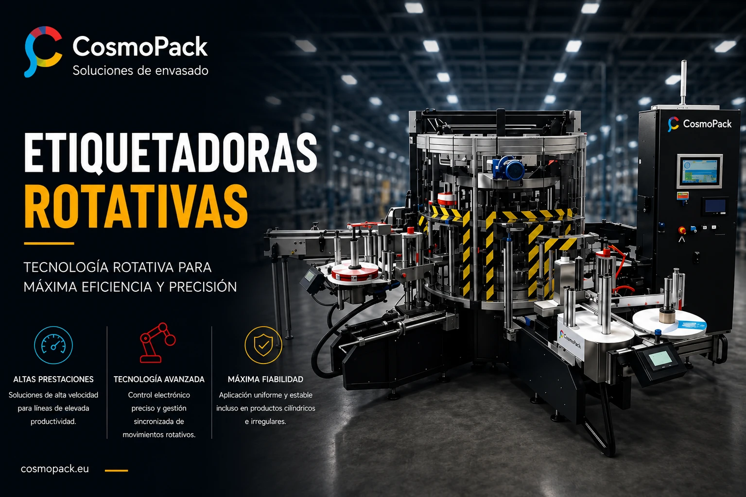 Etiquetadoras rotativas industriales