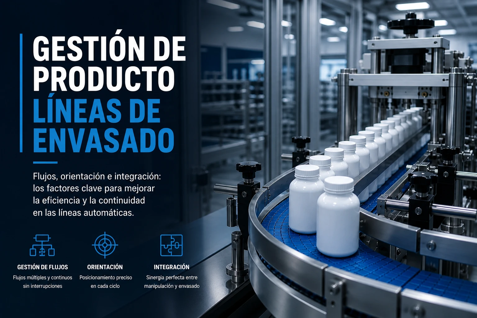 Gestión de producto líneas de envasado automáticas