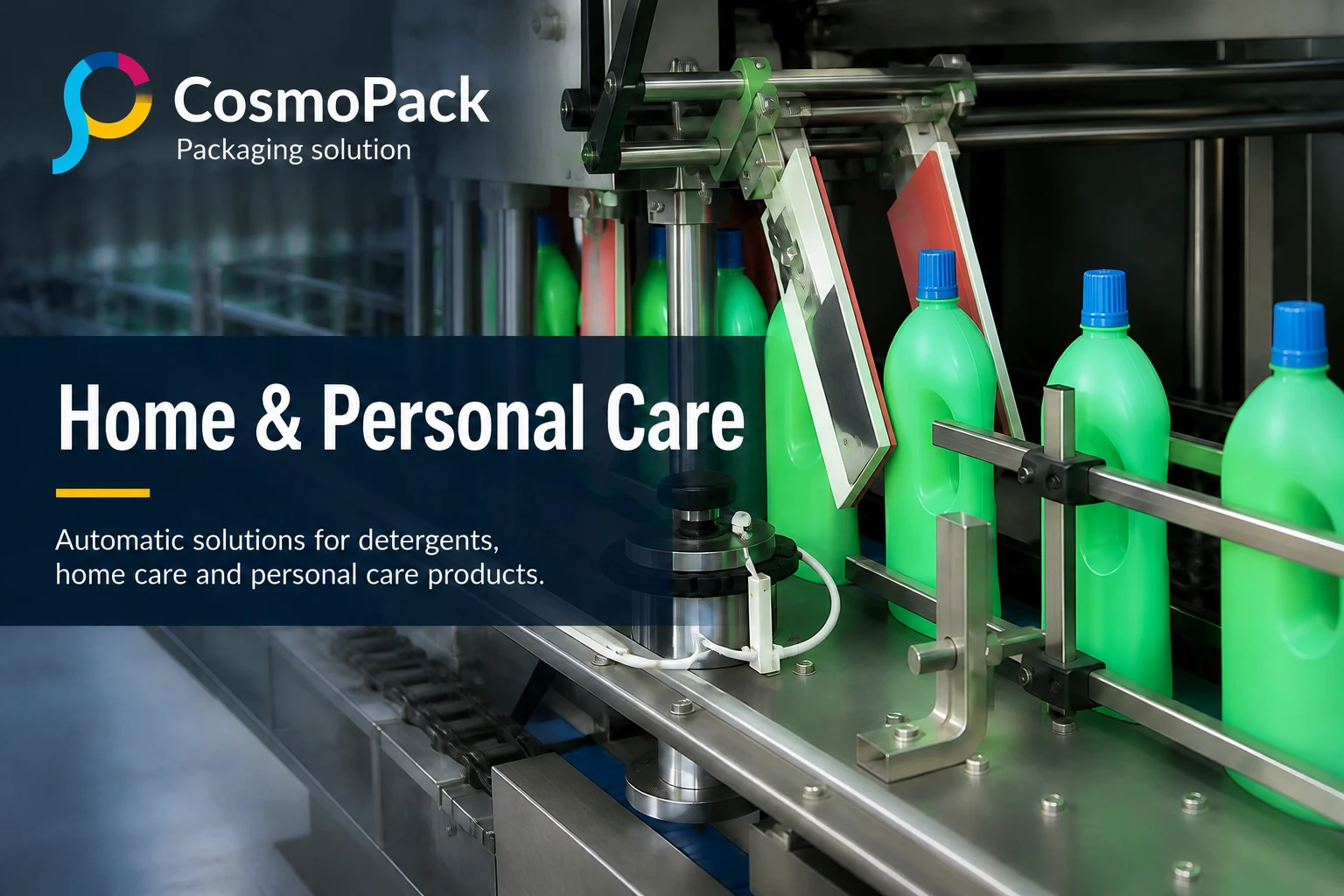 Home and personal care automation for industrial lines