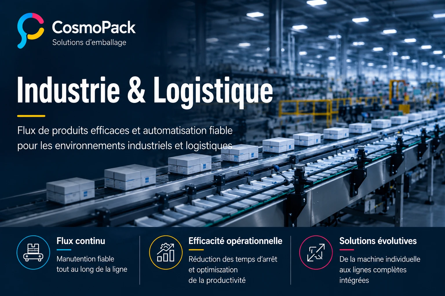 Automatisation industrielle et logistique Cosmopack