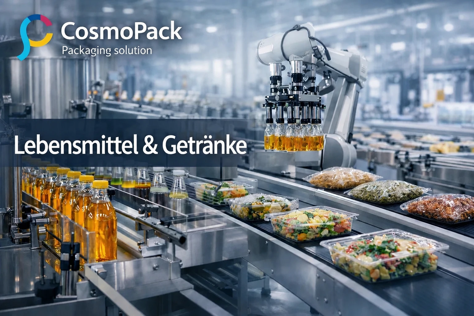 Verpackungsmaschinen für die Lebensmittel- und Getränkeindustrie