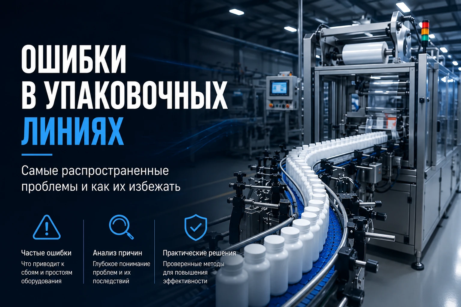 Ошибки в промышленных упаковочных линиях