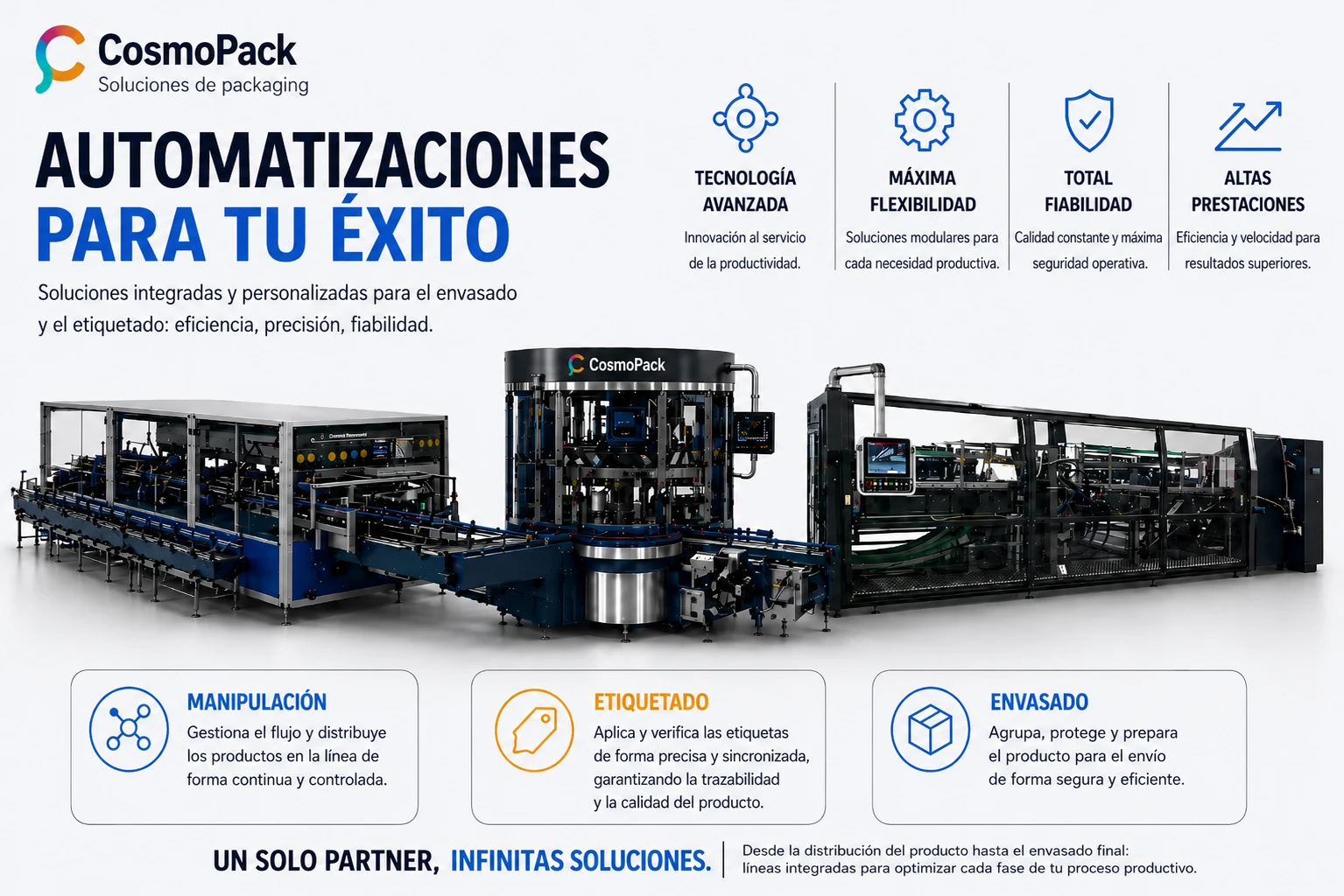 Automatización industrial para líneas de packaging