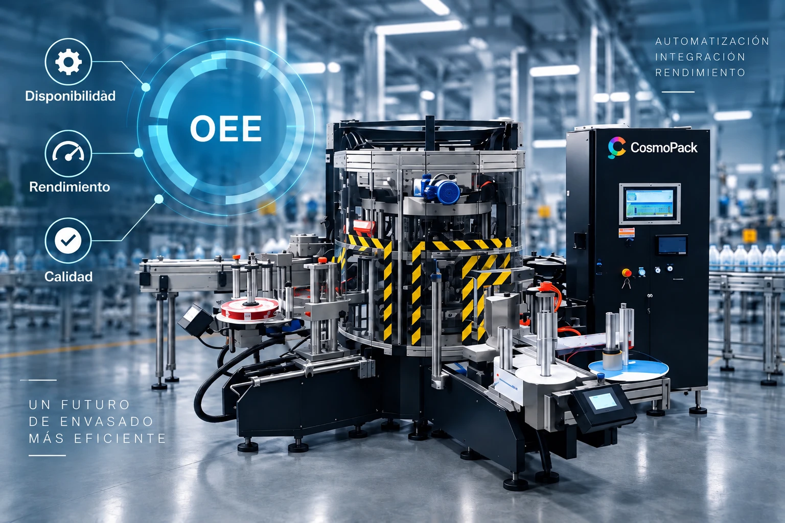 OEE en líneas de envasado: disponibilidad, rendimiento y calidad